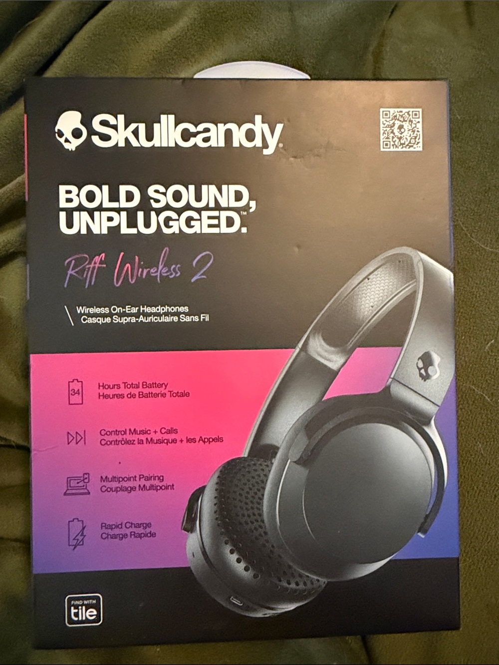 Skullcandy Riff Wireless 2 Headphones — Black